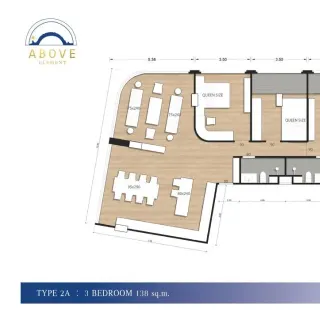 Above Element Condominium — A211, 3 bedrooms, 138 m²